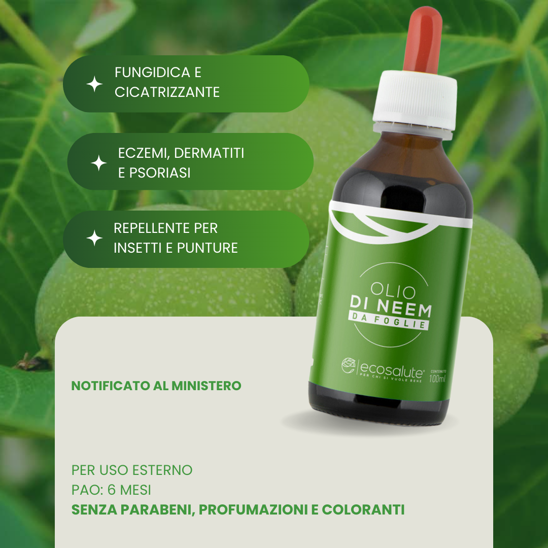 Spazio Ecosalute Neem & Nigella Olio di Neem Foglie 100 ml