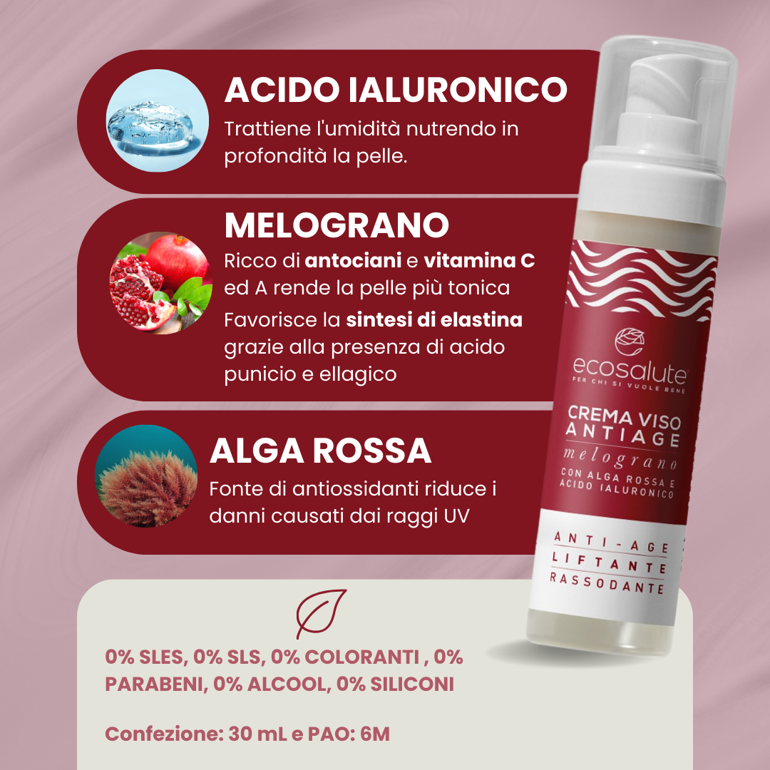 Spazio Ecosalute Antiage Crema Viso Melograno 50 ml