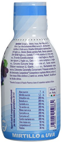 Drenax Forte Mirtillo Uva drenante 300 ml ritenzione