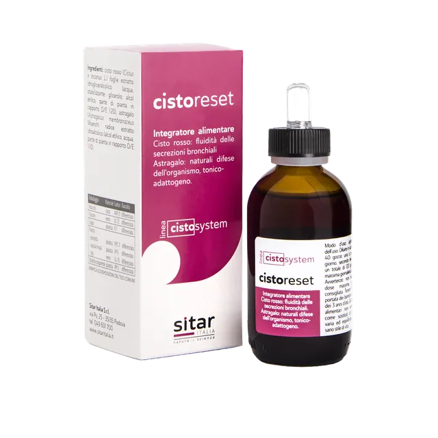 Sitar Cistosystem Cistoreset gocce cisto rosso e astragalo
