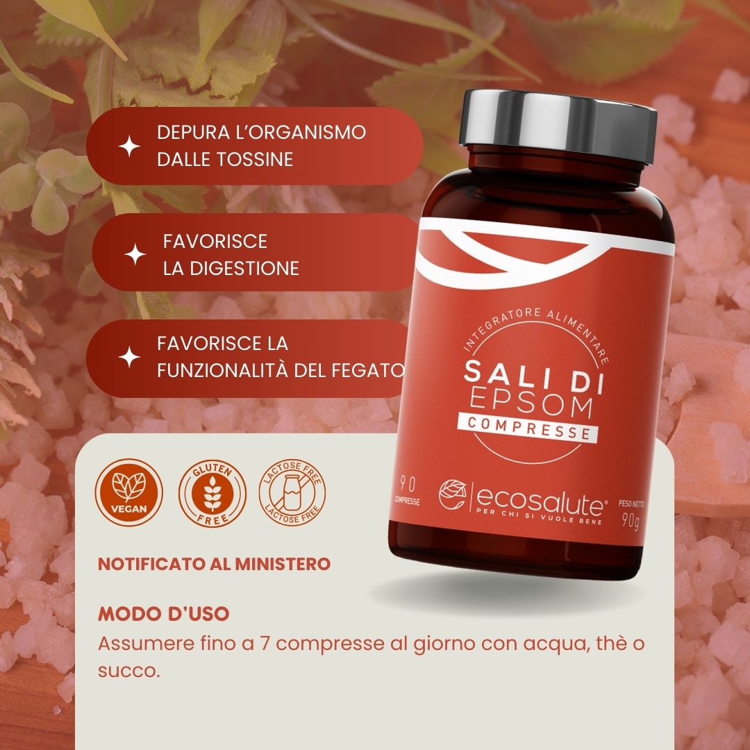 Spazio Ecosalute Depurazione Sali di Epsom compresse 120 cpr magnesio