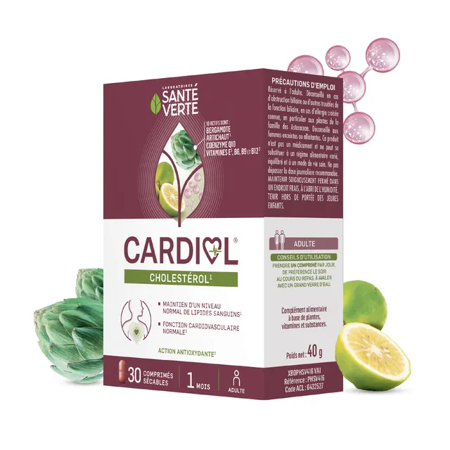 Santé Verte Cardiol Integratore Colesterolo Bergamotto 60 cps