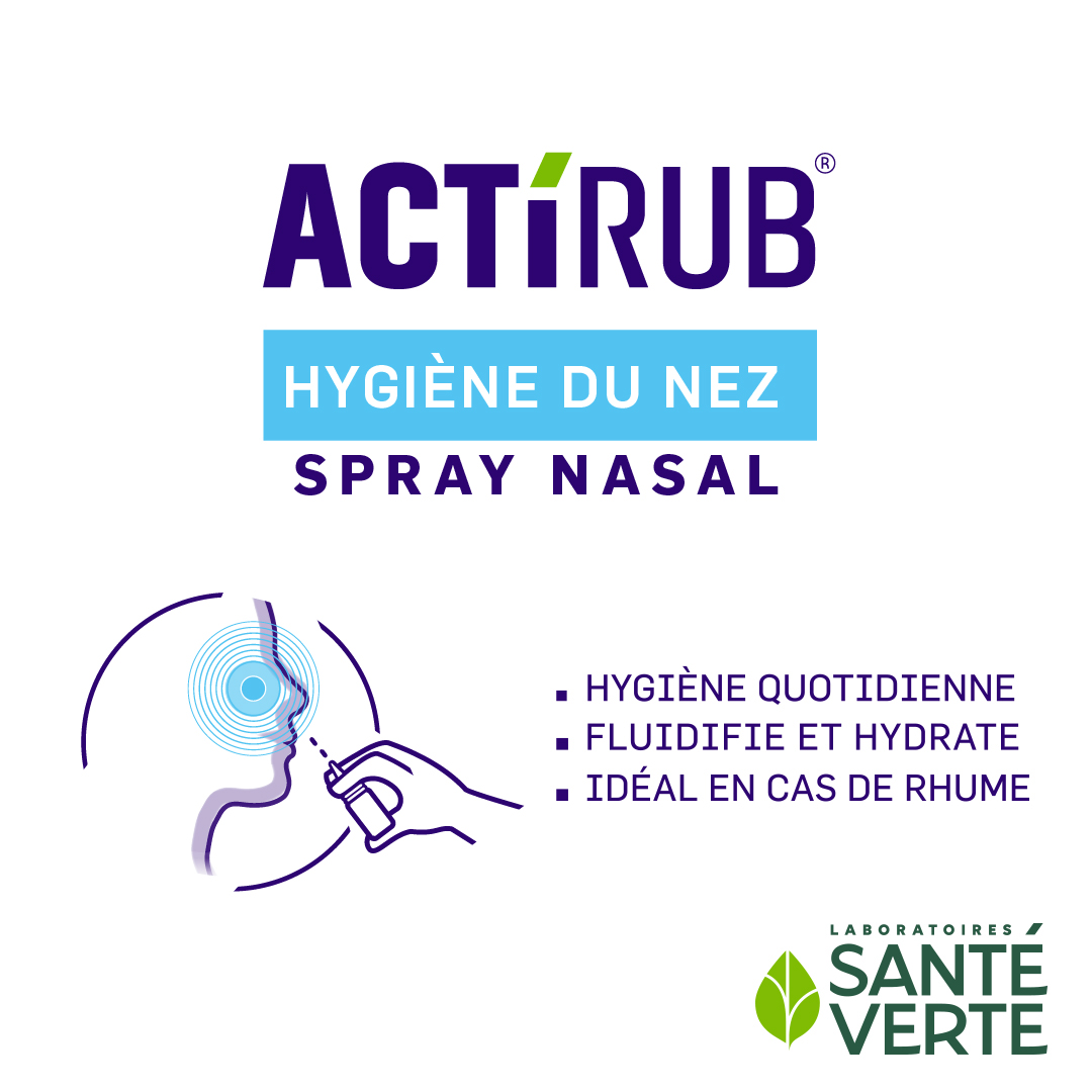 Sante Verte Actirub Spray Nasale Famiglia acqua di mare