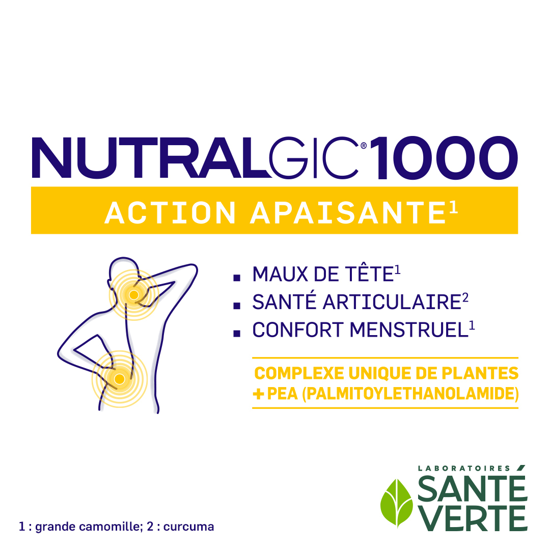 Santé Verte Nutralgic 1000 integratore testa 15 compresse