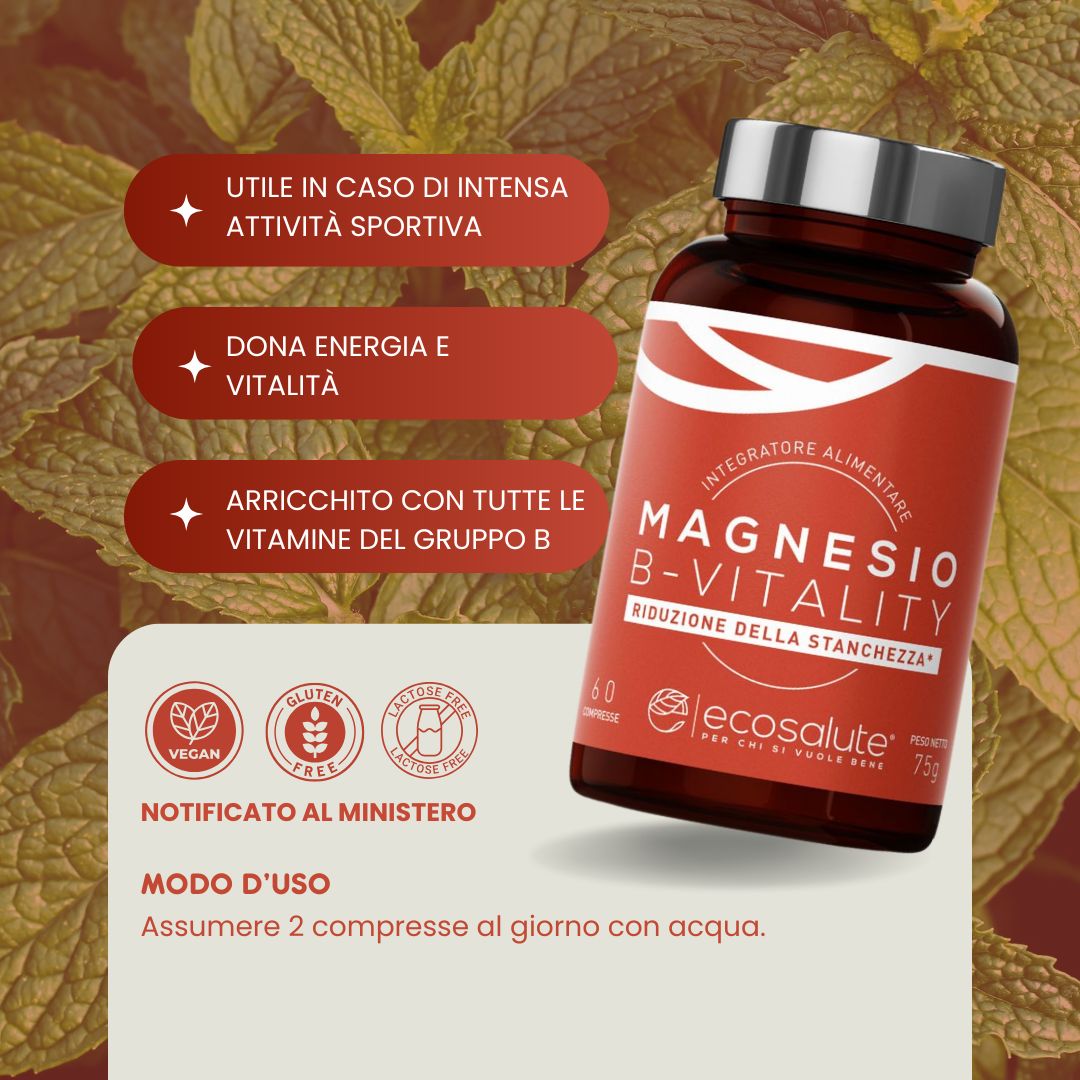 Spazio Ecosalute Magnesiomania B-Vitality magnesio 60 compresse