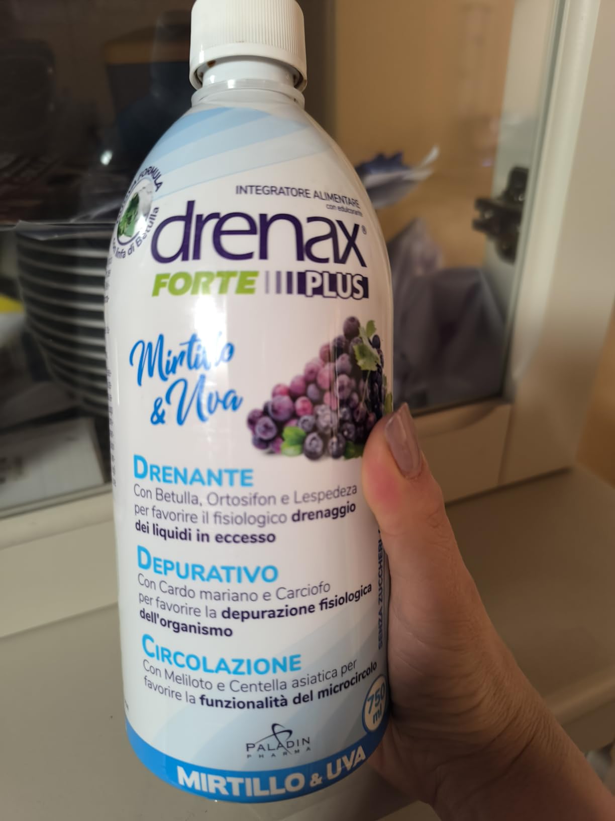 Drenax Forte Plus Mirtillo Uva drenante 750 ml betulla