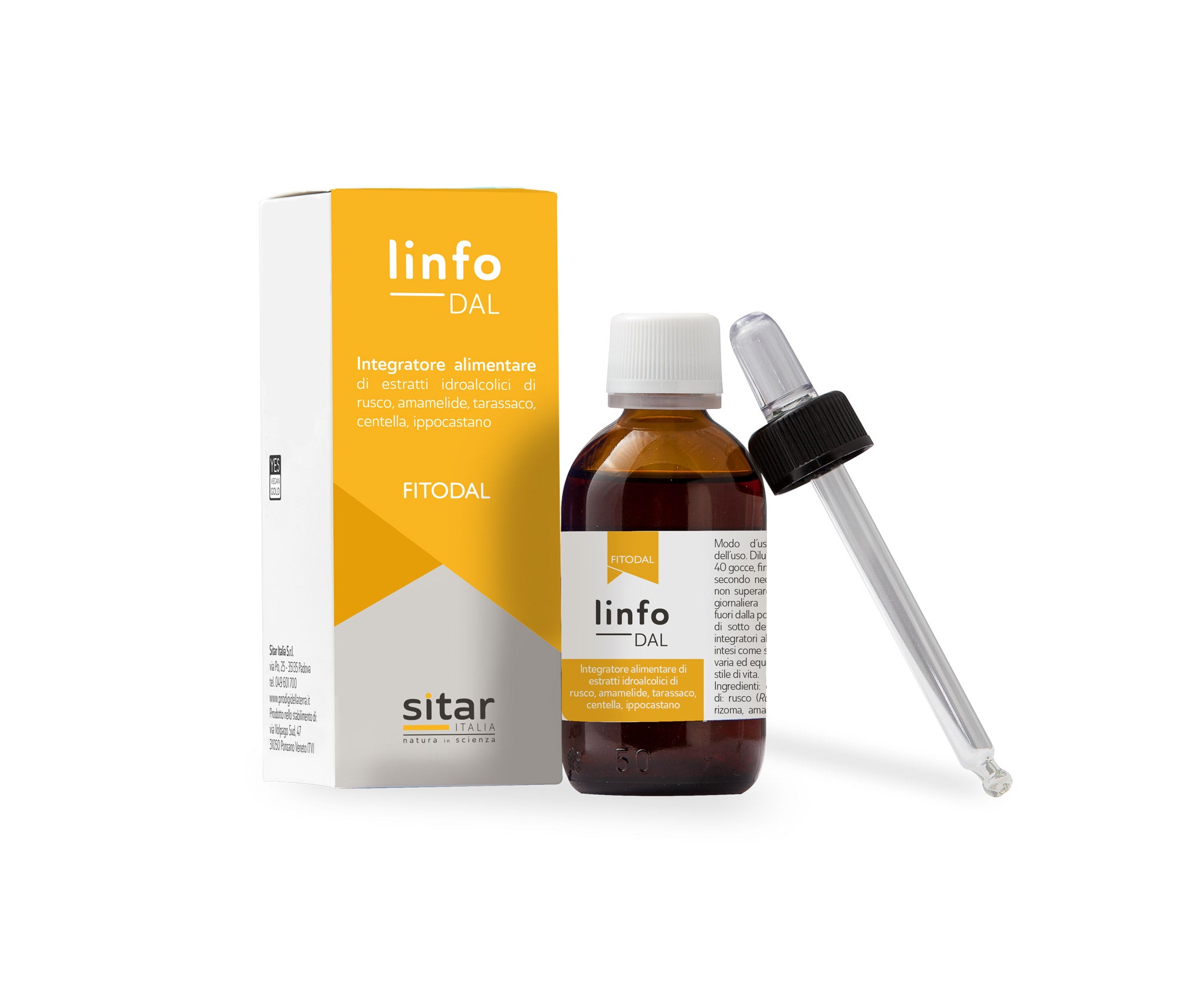 Sitar Fitodal LinfoDAL gocce 50 ml microcircolo gambe