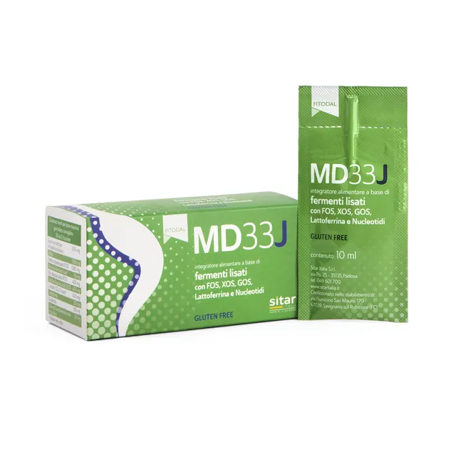 Sitar Fitodal MD33 J bustine 6x10 ml flora intestinale bimbi