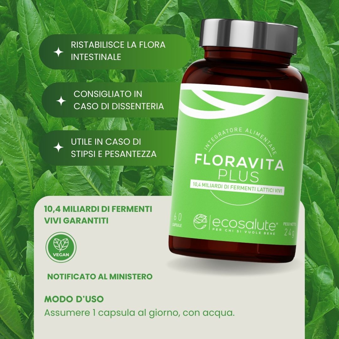 Spazio Ecosalute Floravita Plus fermenti lattici capsule 30 intestinali