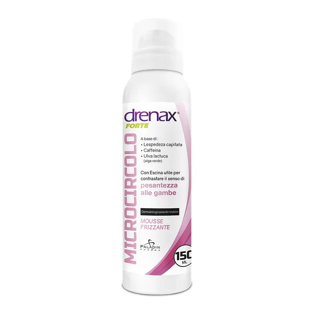 Drenax Forte Microcircolo Mousse Gambe 50 ml Effetto Freddo