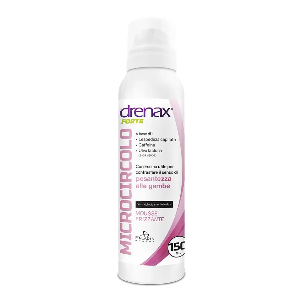 Drenax Forte Microcircolo Mousse Gambe 50 ml Effetto Freddo