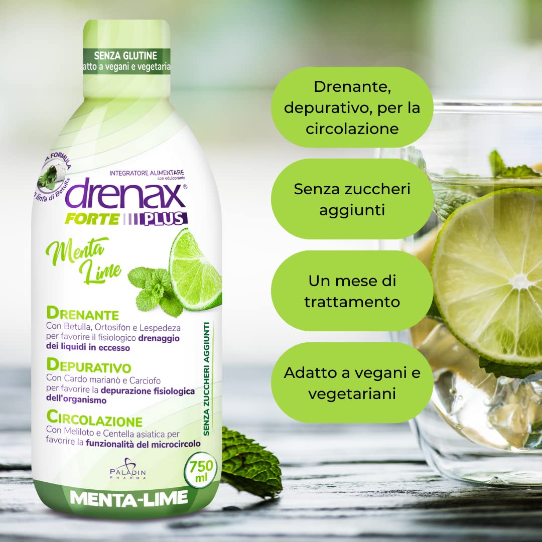 Drenax Forte Menta e Lime drenante 750 ml depurativo