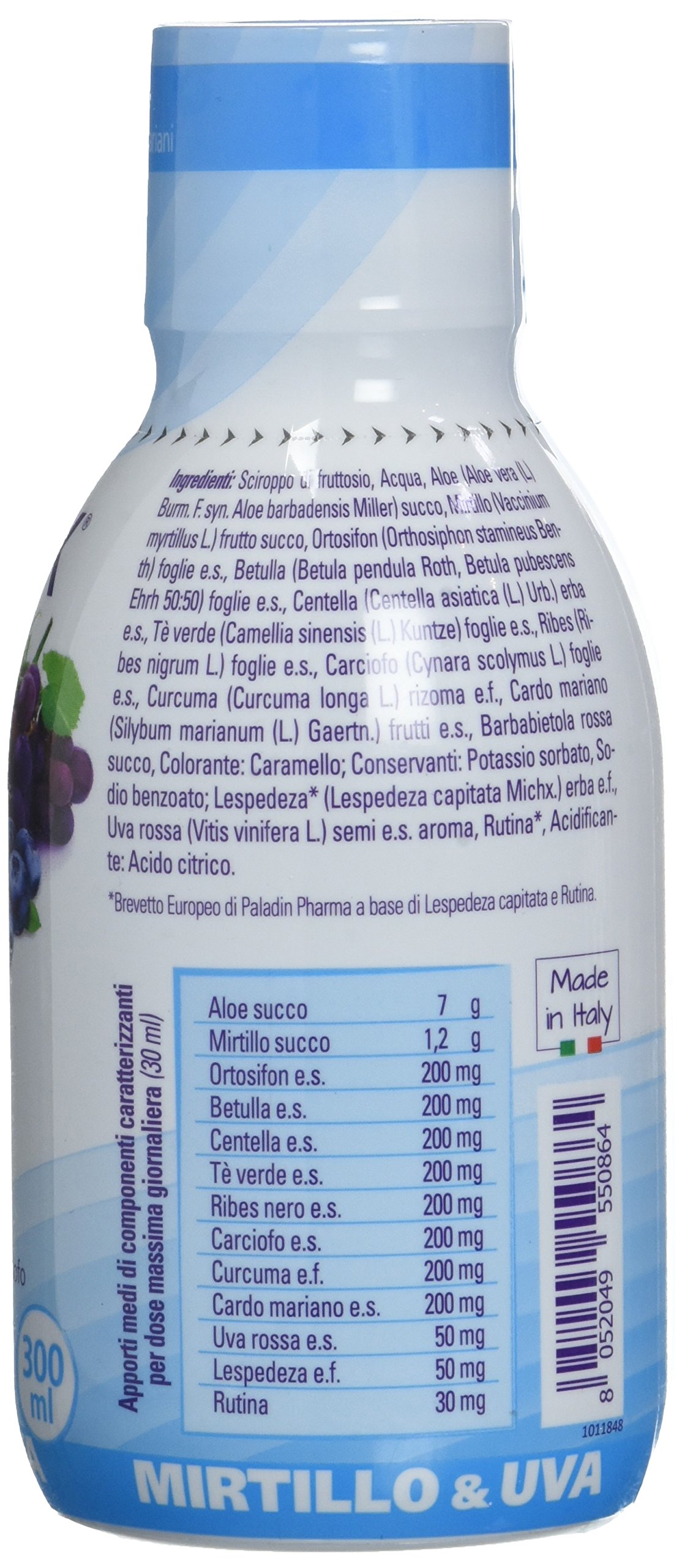 Drenax Forte Mirtillo Uva drenante 300 ml ritenzione