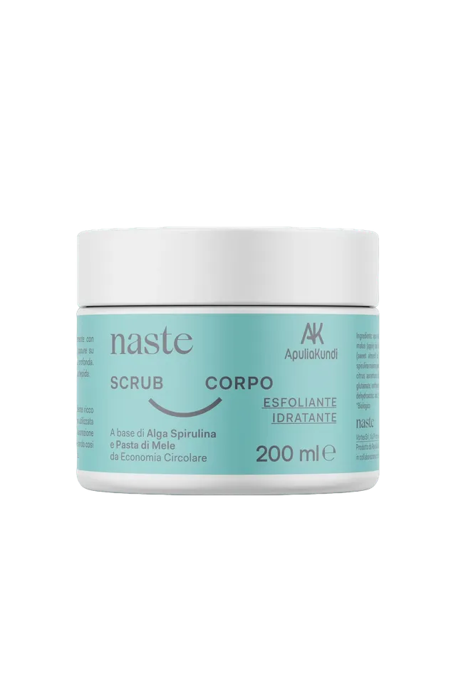 Apuliakundi Scrub corpo spirulina mela nocciolo albicocca