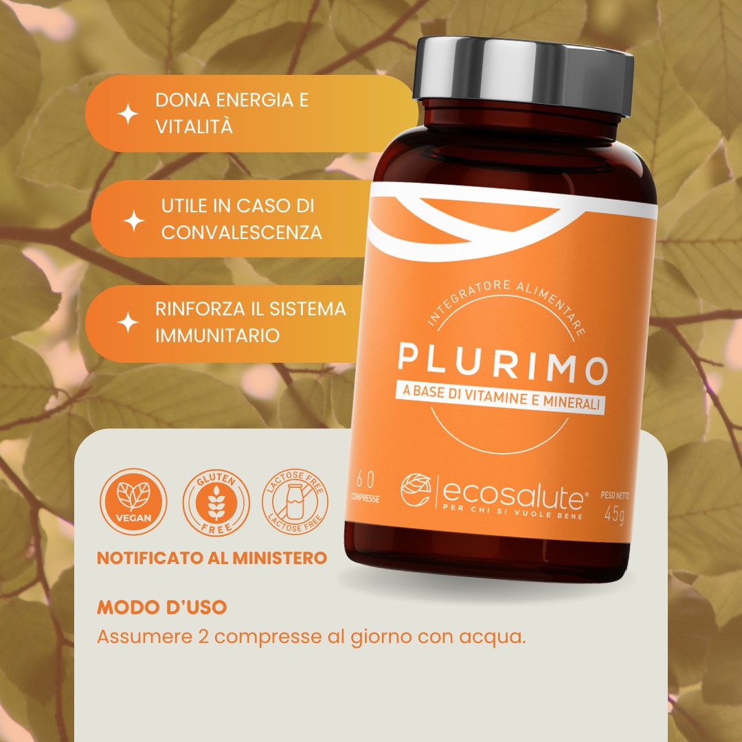 Spazio Ecosalute Plurimo multivitaminico 100 compresse