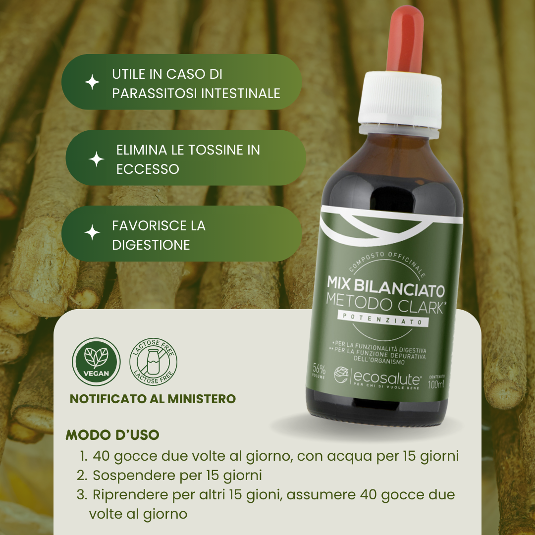Spazio Ecosalute Mix Bilanciato Clark integratore gocce 100 ml