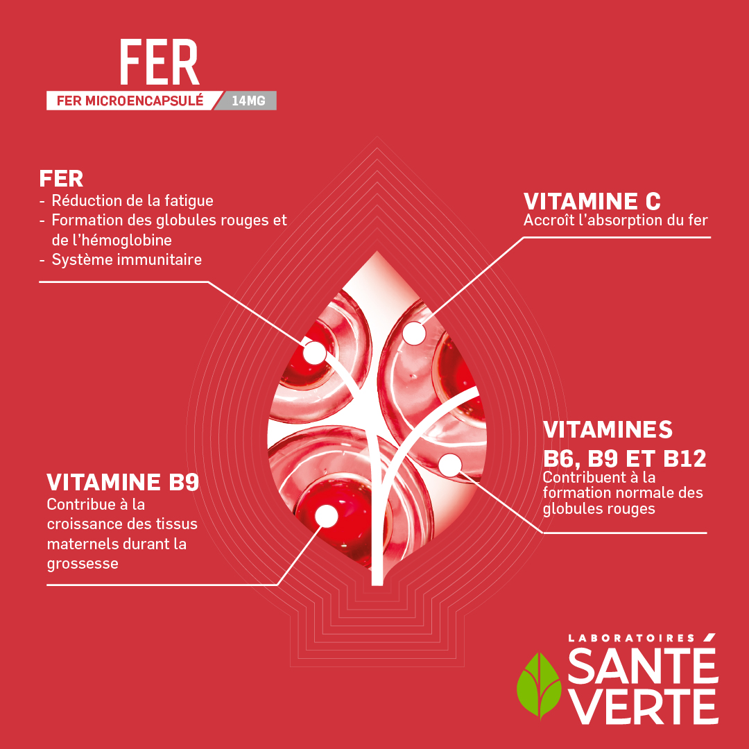 Santé Verte Ingrédients Experts Fer integratore ferro microincapsulato stanchezza