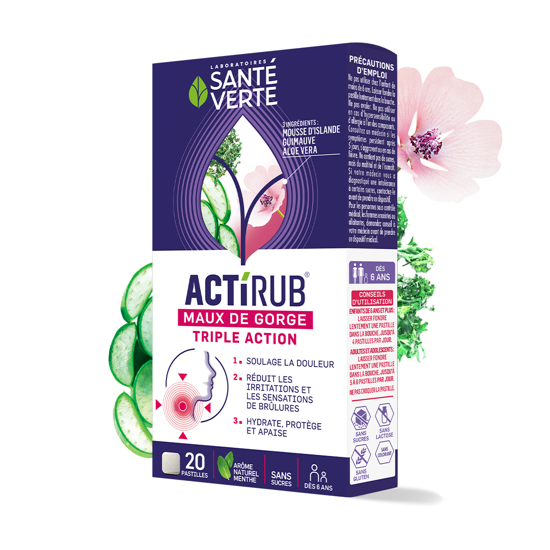 Santé Verte Actirub Pastiglie Gola Barriera 24 pz