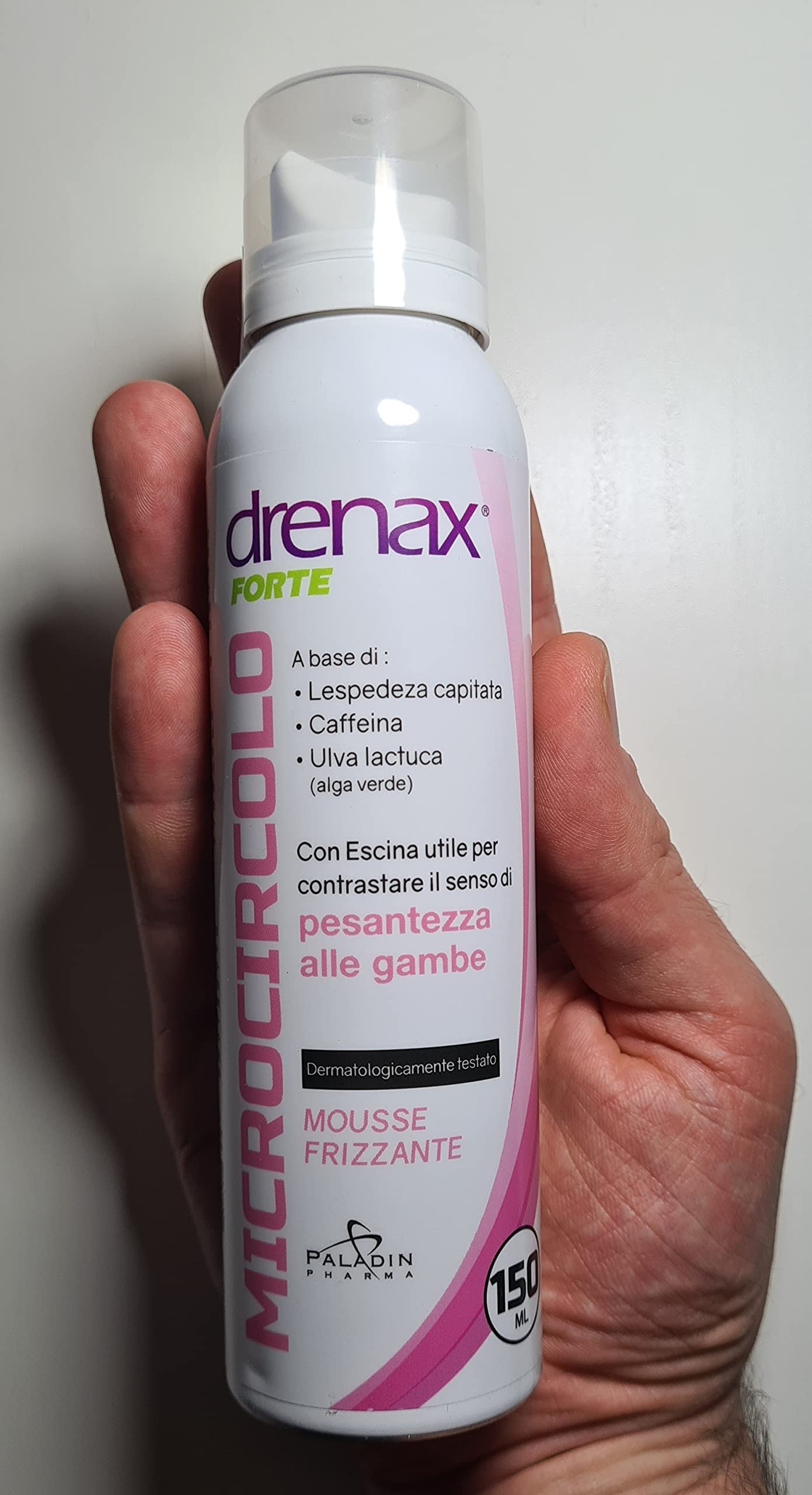 Drenax Forte Microcircolo Mousse Gambe 50 ml Effetto Freddo
