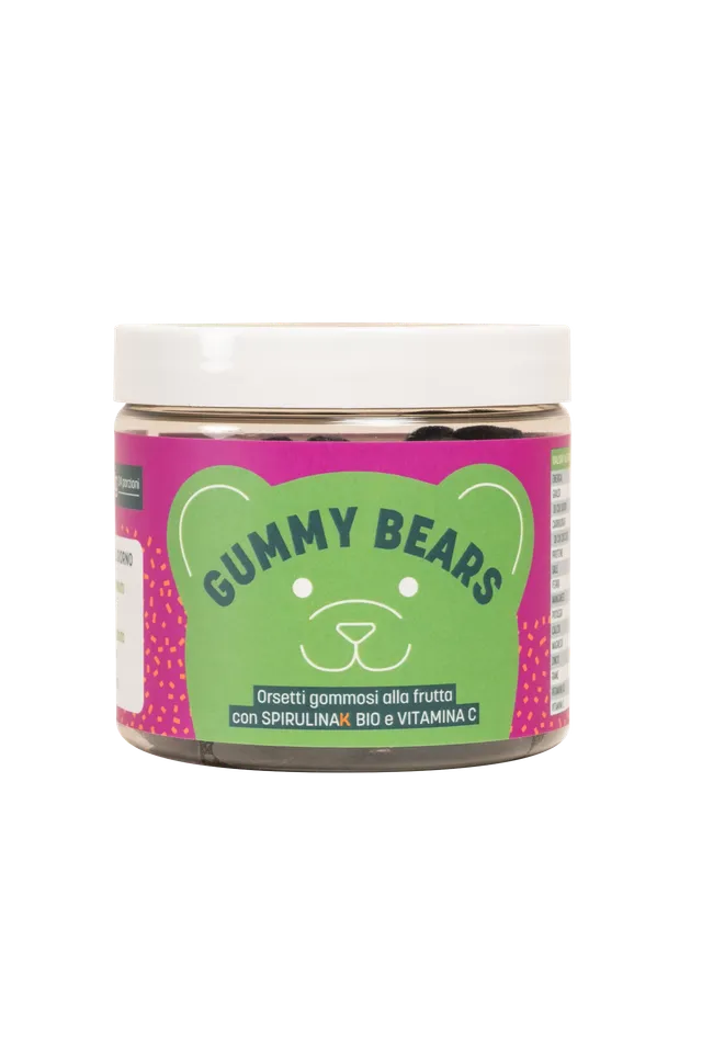 Apuliakundi Snack Gummy Bears orsetti frutta spirulina vitamina C
