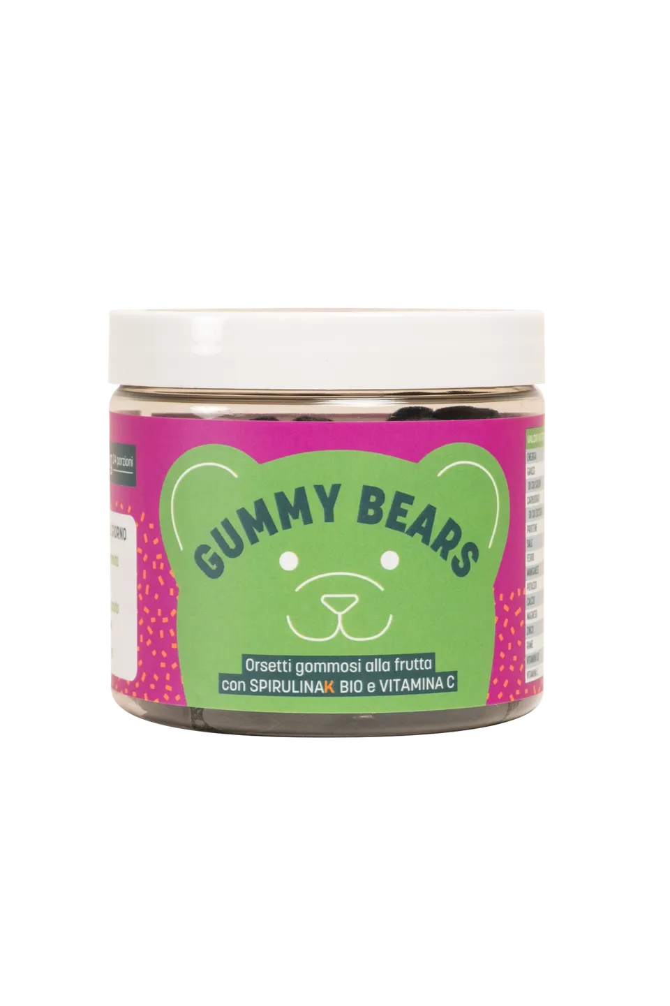 Apuliakundi Snack Gummy Bears orsetti frutta spirulina vitamina C