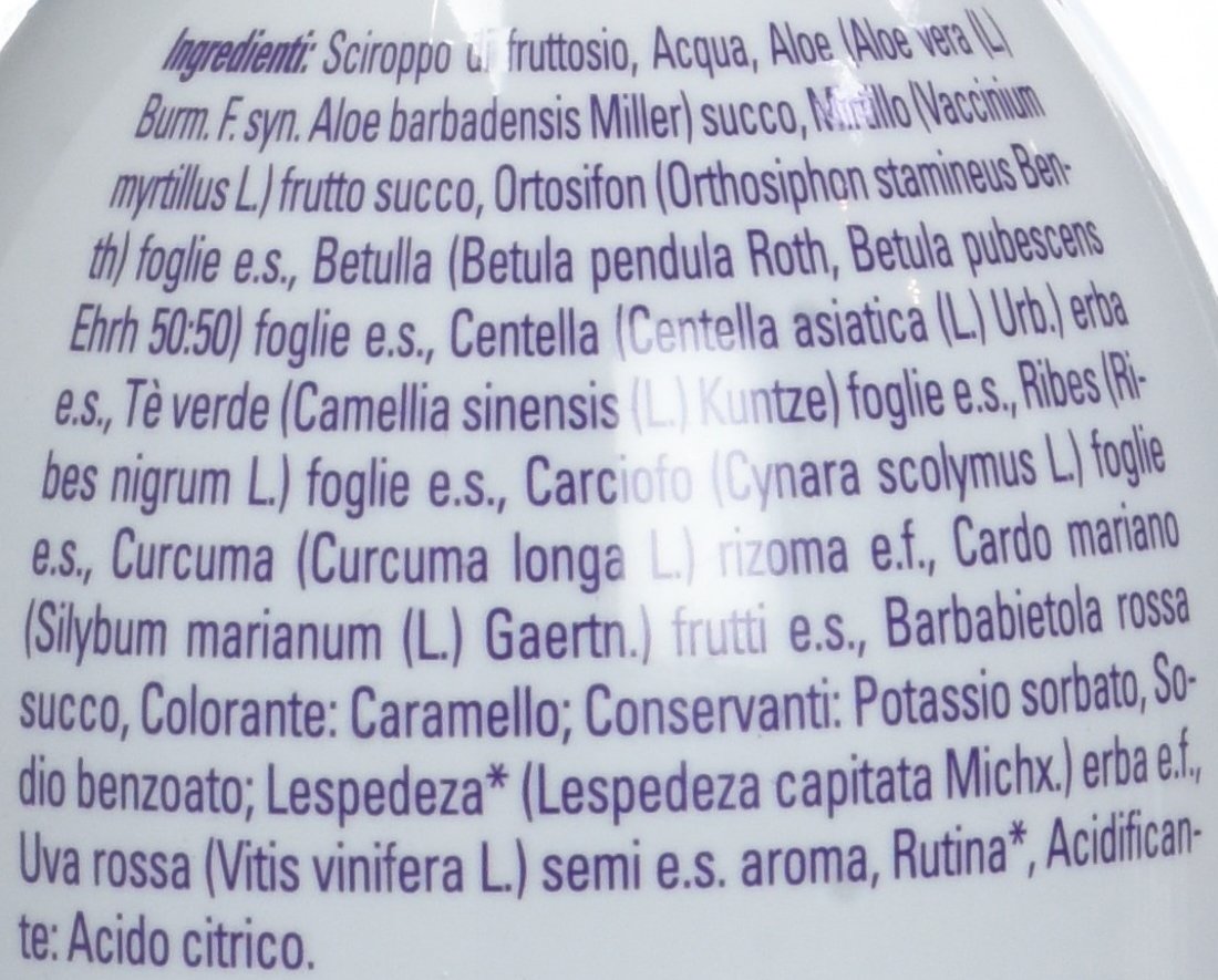 Drenax Forte Mirtillo Uva drenante 300 ml ritenzione