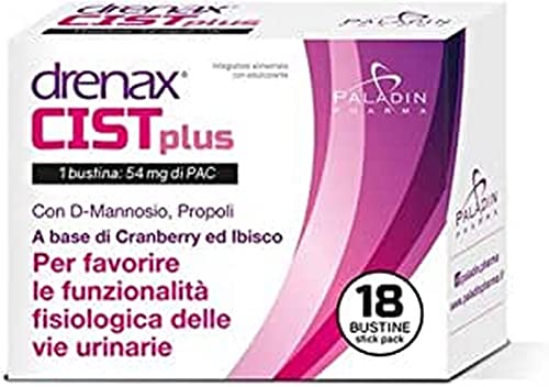 Drenax Forte Cist Plus integratore vie urinarie 18 stick
