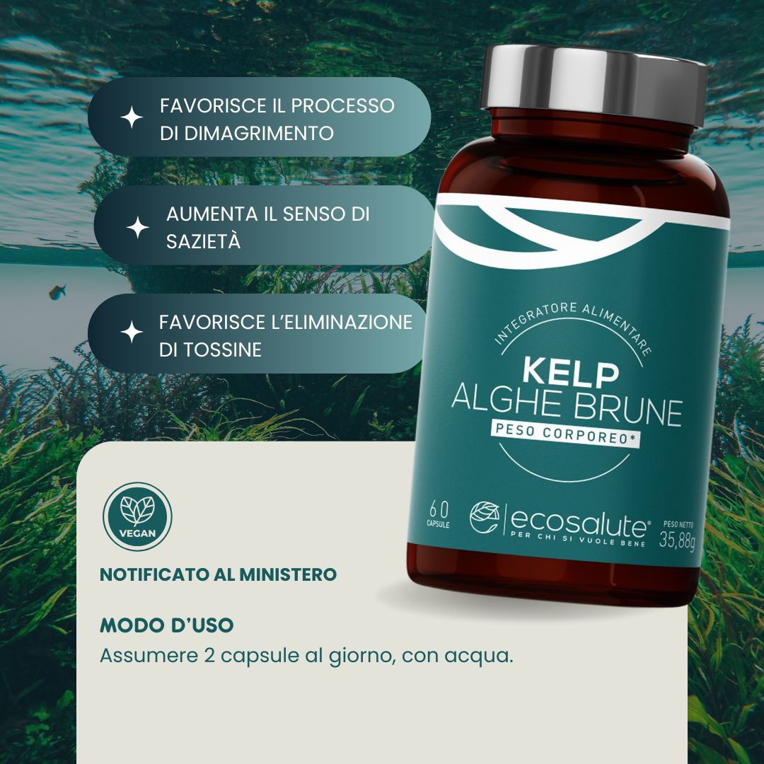 Spazio Ecosalute Kelp Alghe Brune 60 capsule peso
