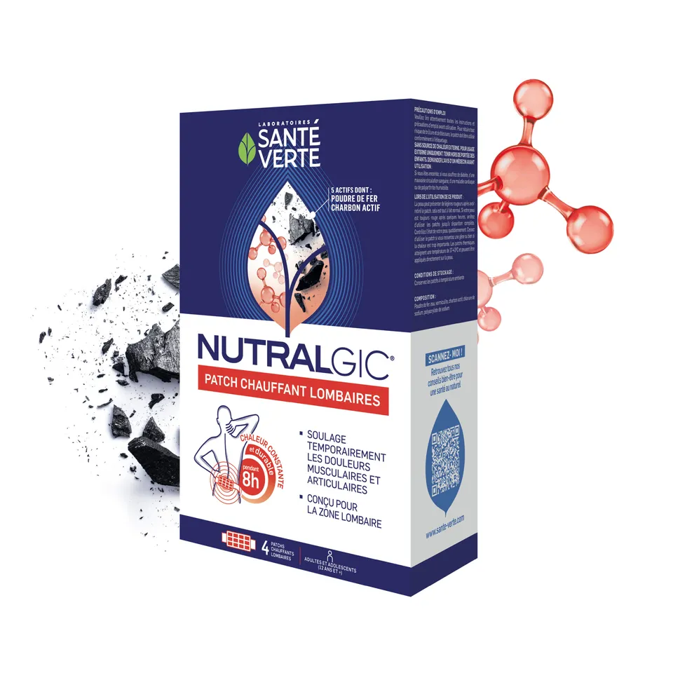 Santé Verte Nutralgic Patch Lombari cerotto riscaldante 8 ore