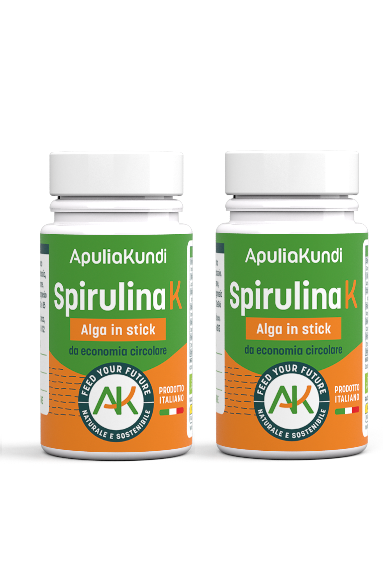Apuliakundi Spirulina K BIO alga stick 2x40g proteica vegana