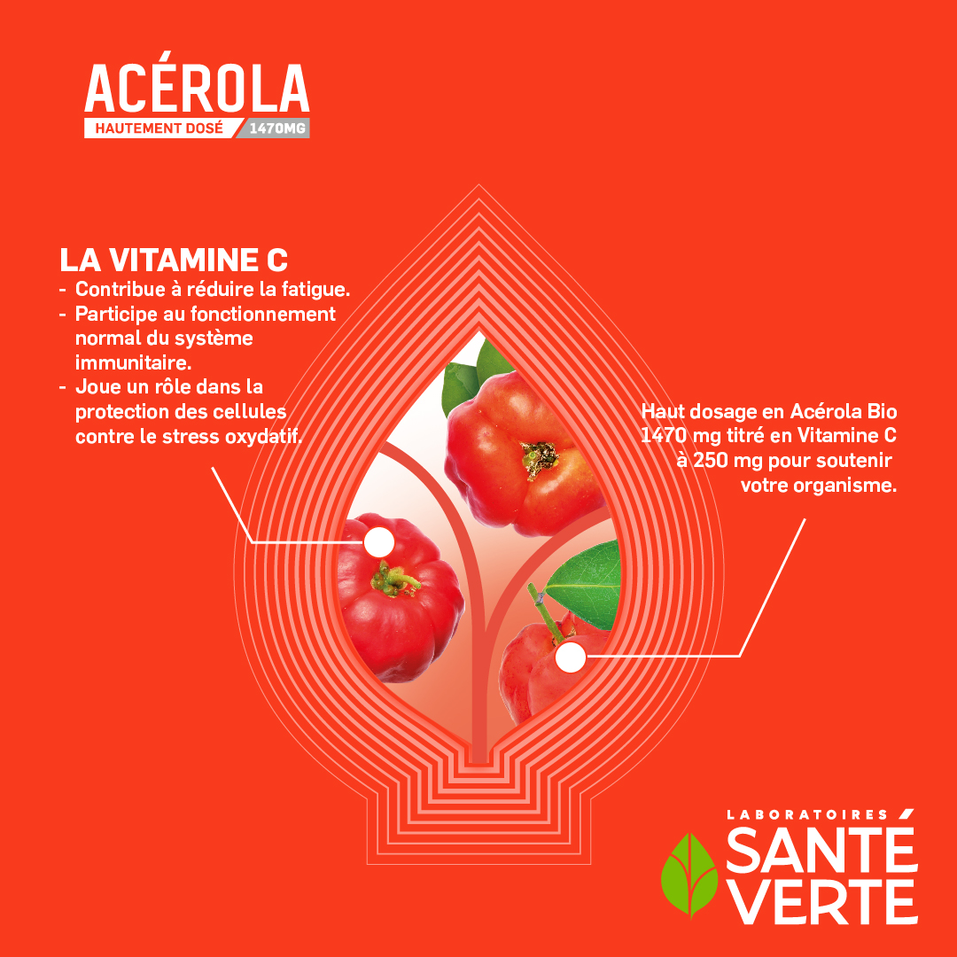 Sante Verte Acerola Bio integratore vitamina C 250 mg
