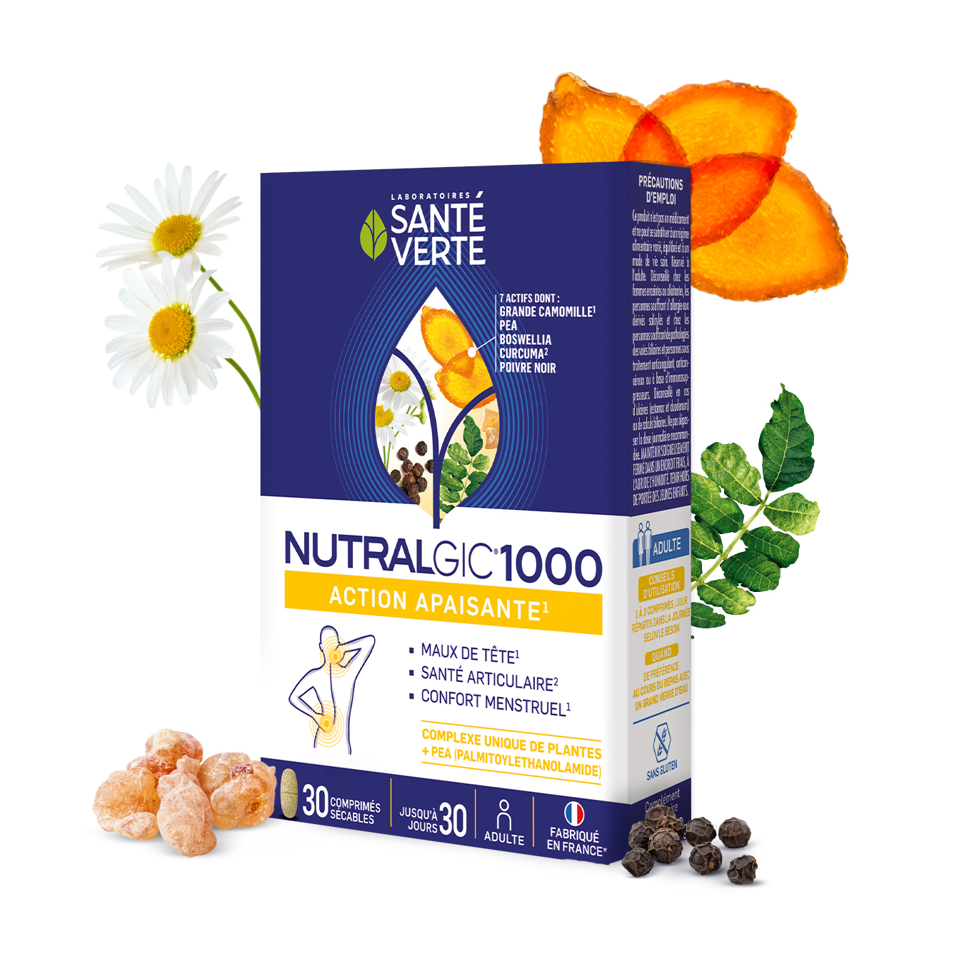 Sante Verte Nutralgic 1000 integratore 30 compresse testa articolazioni