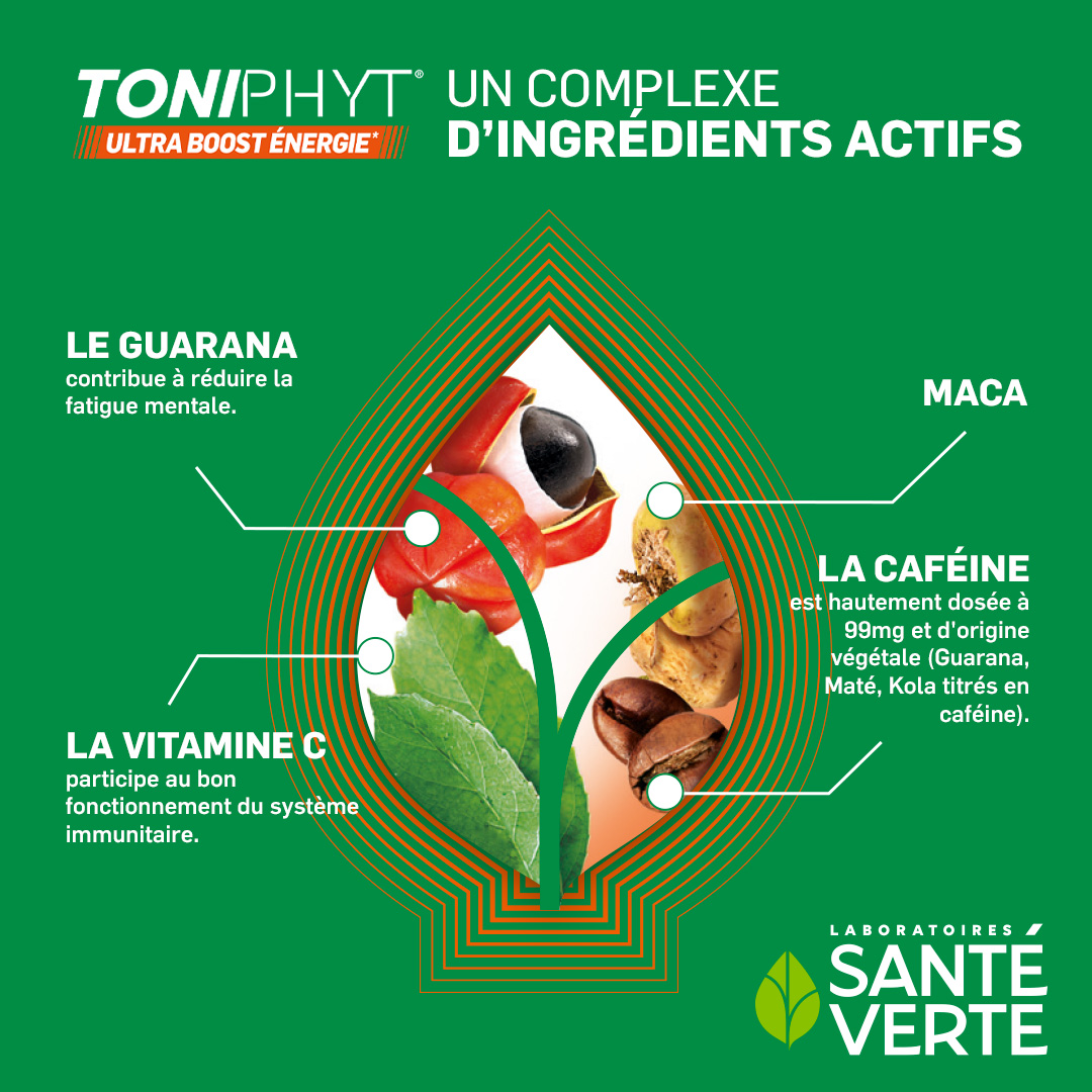 Santé Verte Toniphyt Ultra Boost integratore energia guarana e caffeina