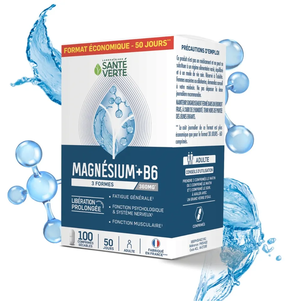 Sante Verte Ingrédients Experts Magnésium + B6 integratore 100 compresse