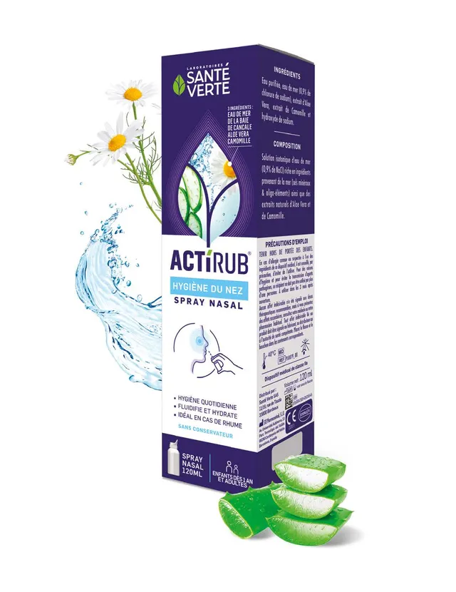 Sante Verte Actirub Spray Nasale Famiglia acqua di mare