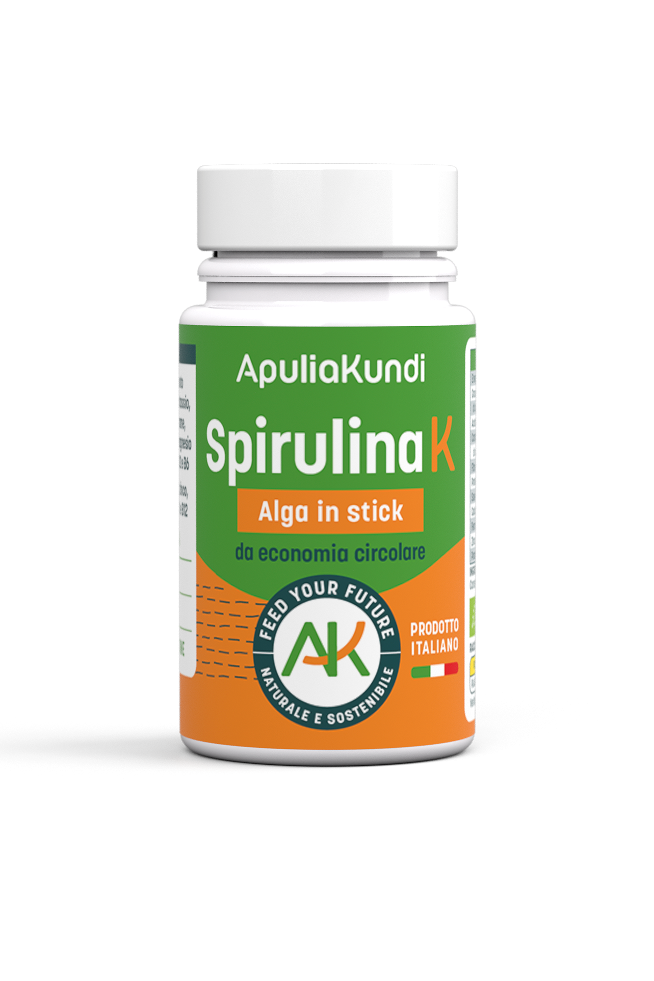 Apuliakundi Spirulina K BIO alga stick 40g proteica vegana
