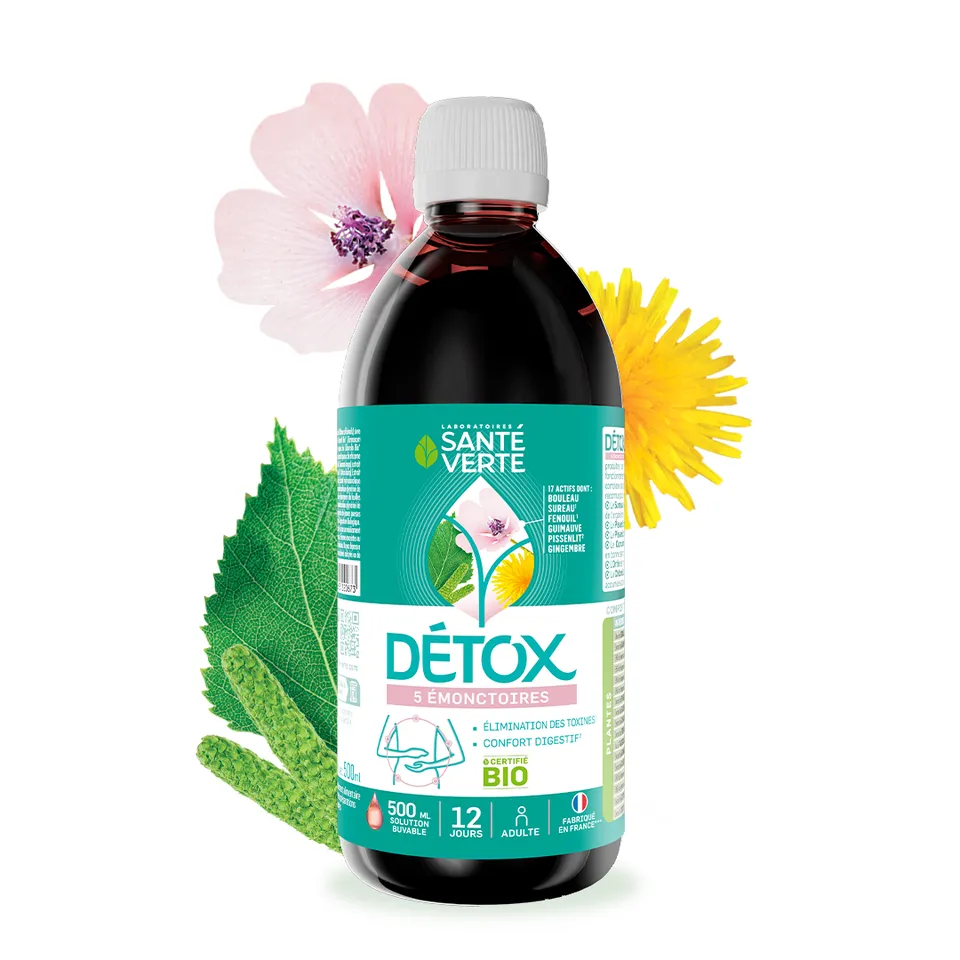 Sante Verte Detox 5 Emuntori Bio integratore drenante piante fegato