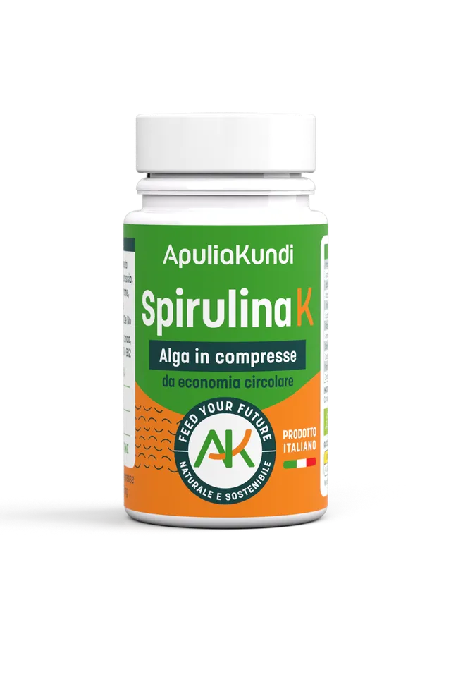 Apuliakundi Spirulina K BIO compresse 40g energia