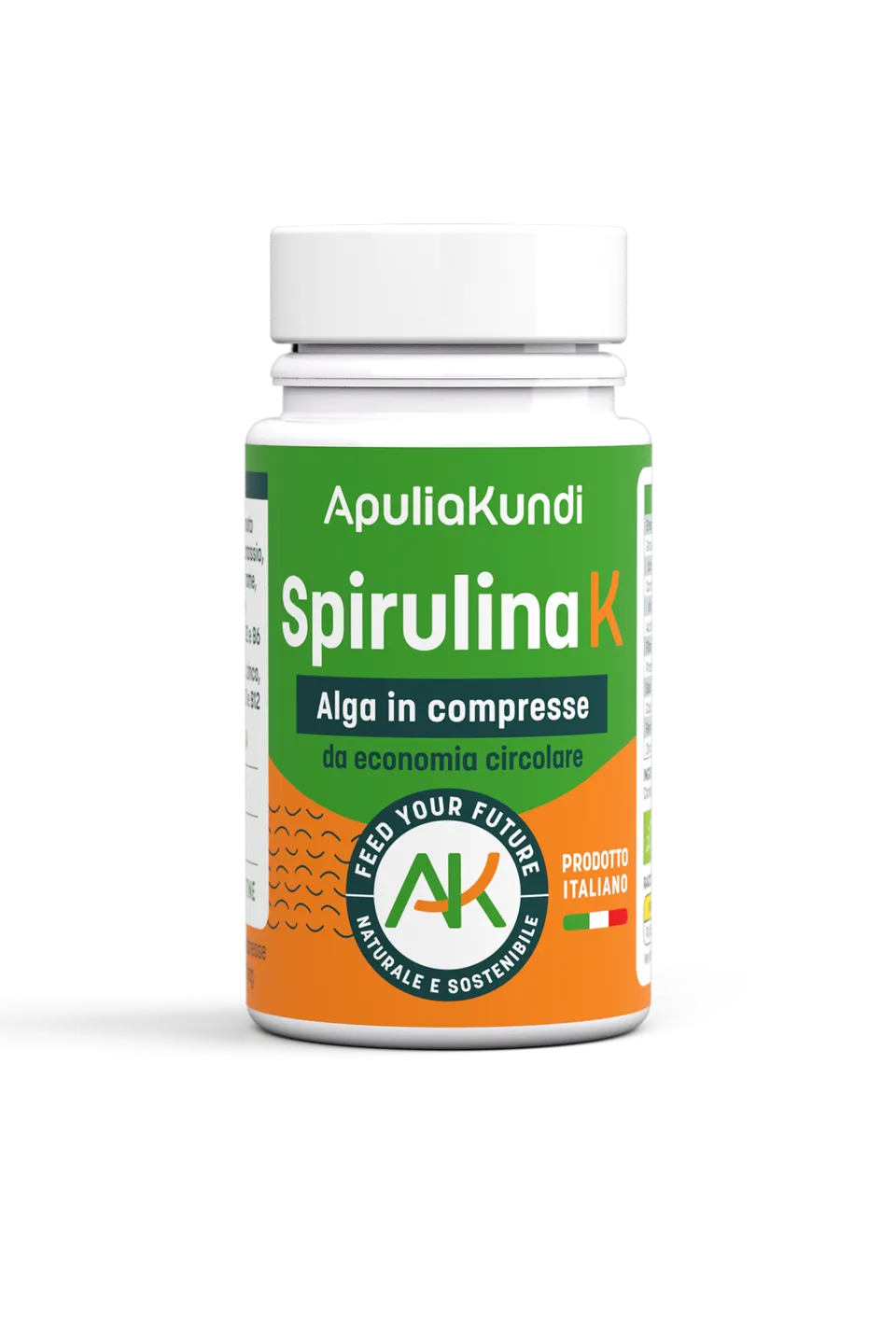 Apuliakundi Spirulina K BIO compresse 40g energia