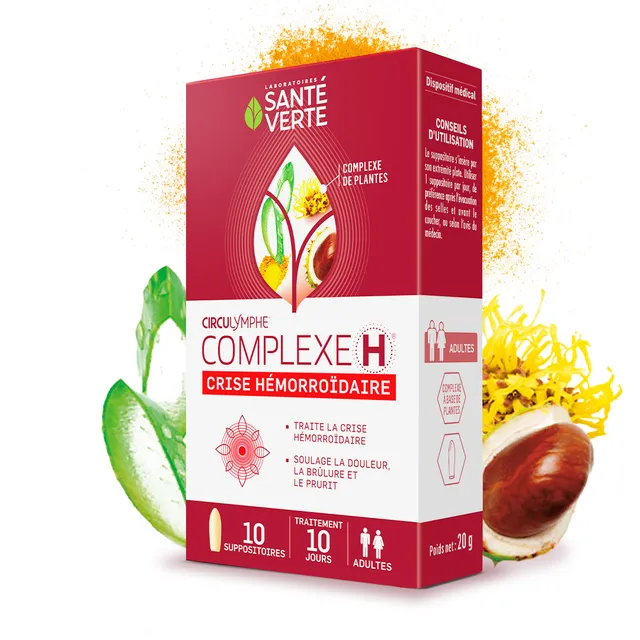 Santé Verte Circulymphe Complexe H supposte emorroidi