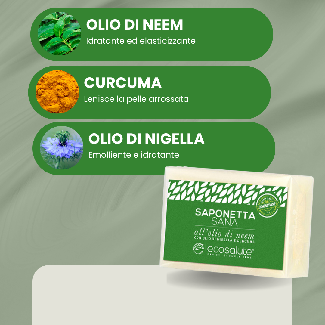 Spazio Ecosalute Sana saponetta neem e nigella 100 g