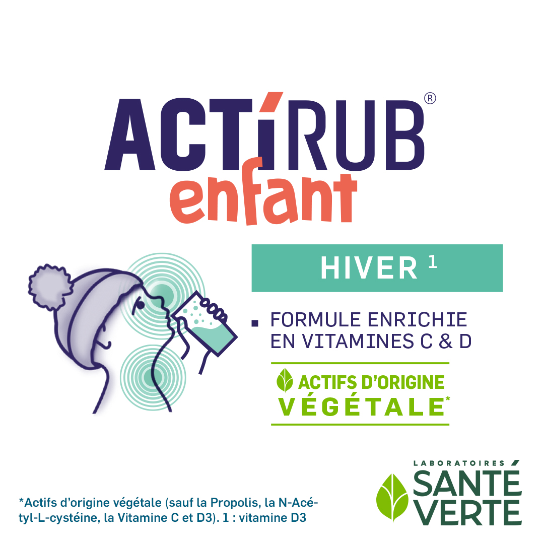 Sante Verte Actirub Bustine Bambino lampone difese
