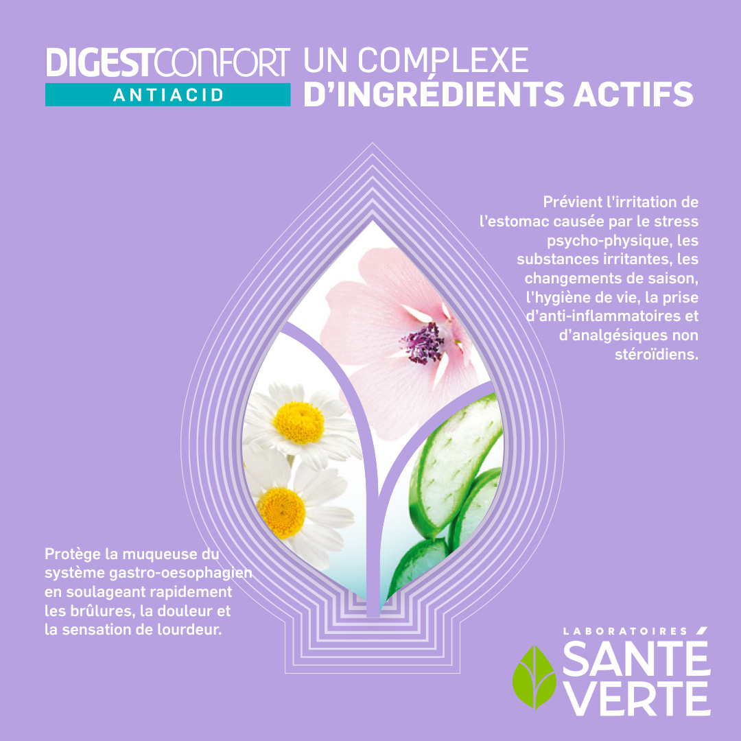 Santé Verte DigestConfort Antiacid compresse reflusso acidità