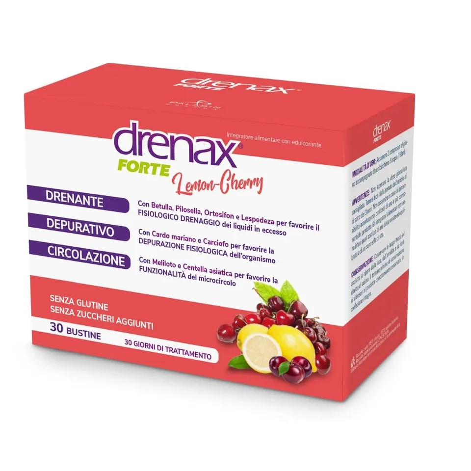 Drenax Forte Lemon Cherry drenante 30 bustine depurativo