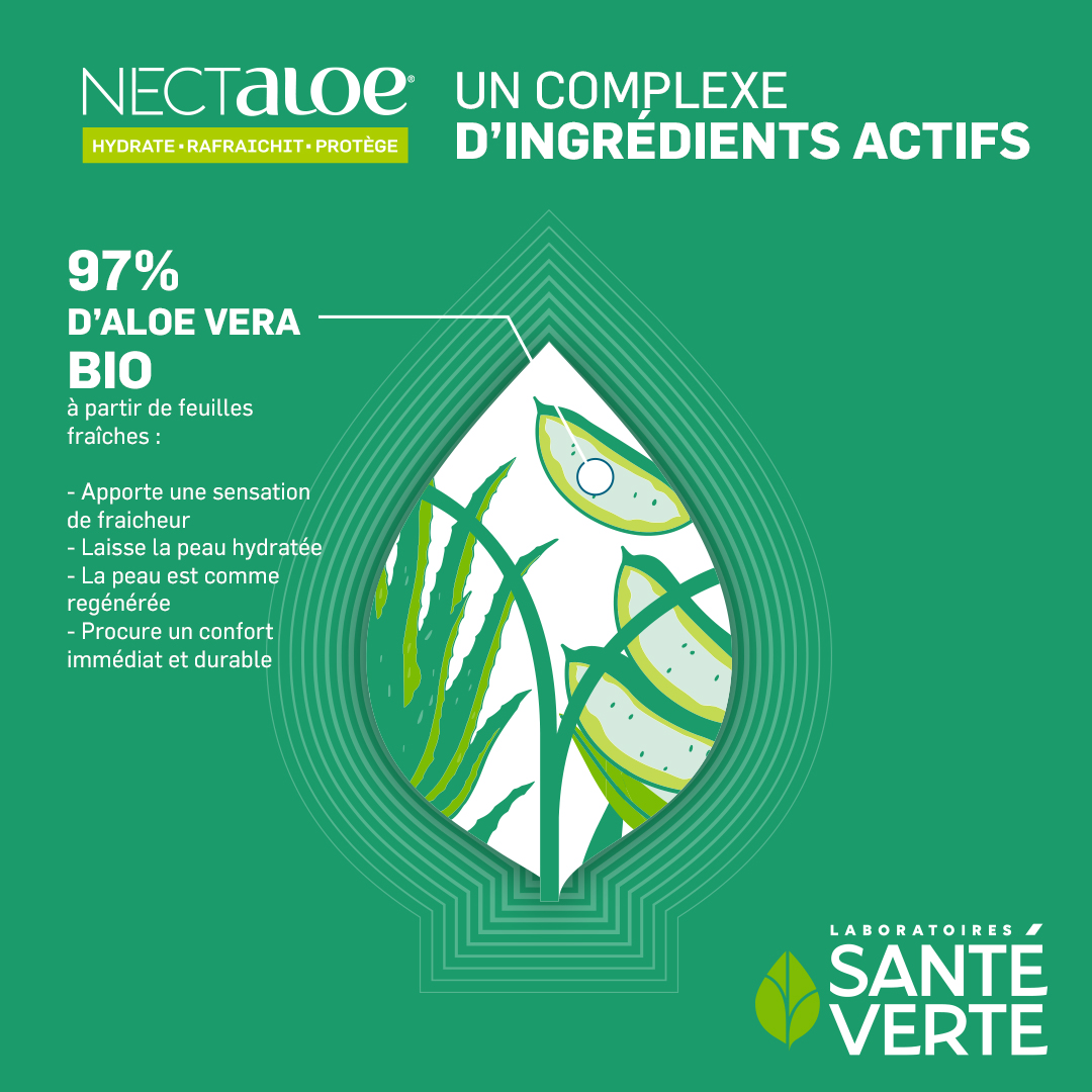 Sante Verte Nectaloe Gel Externe BIO aloe vera 97%