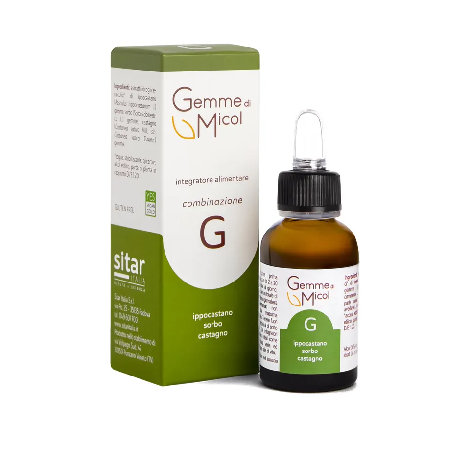 Sitar Gemme di Micol G gocce 30 ml gambe pesanti