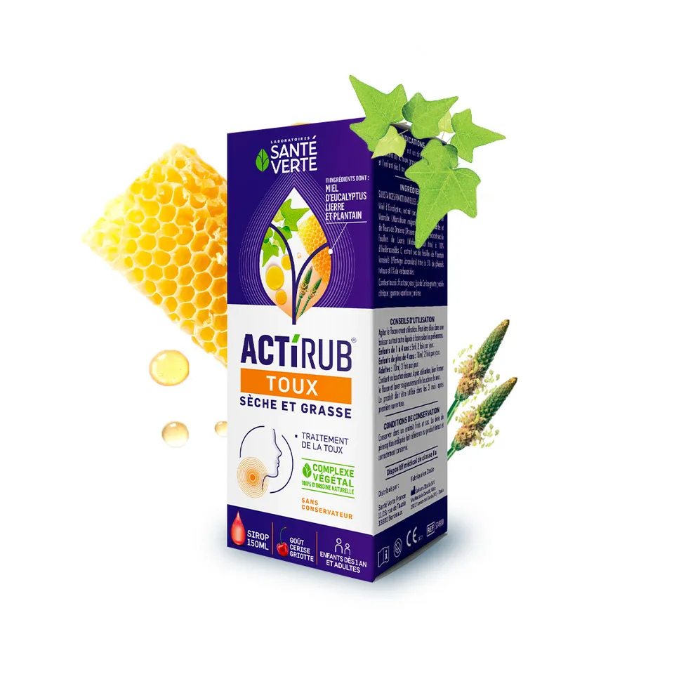 Sante Verte Actirub Sirop Toux sciroppo tosse miele