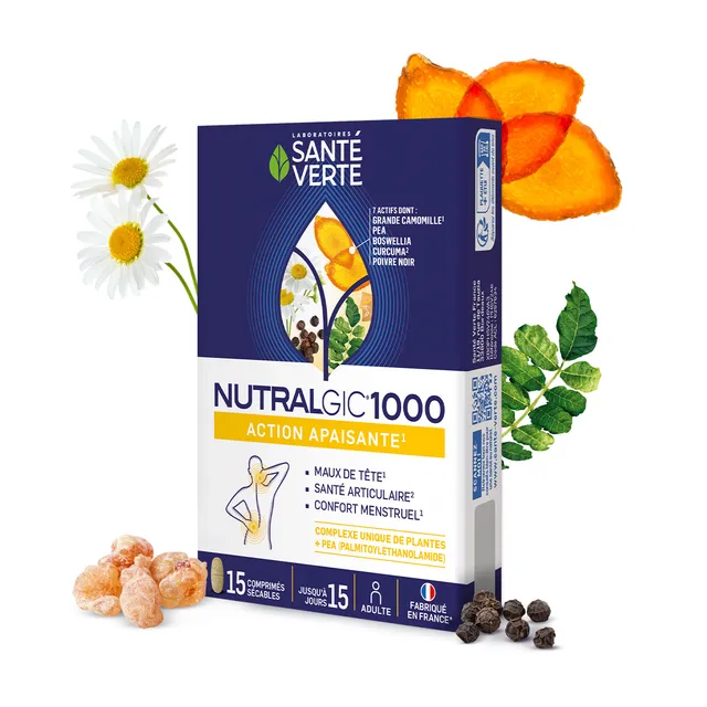 Santé Verte Nutralgic 1000 integratore testa 15 compresse
