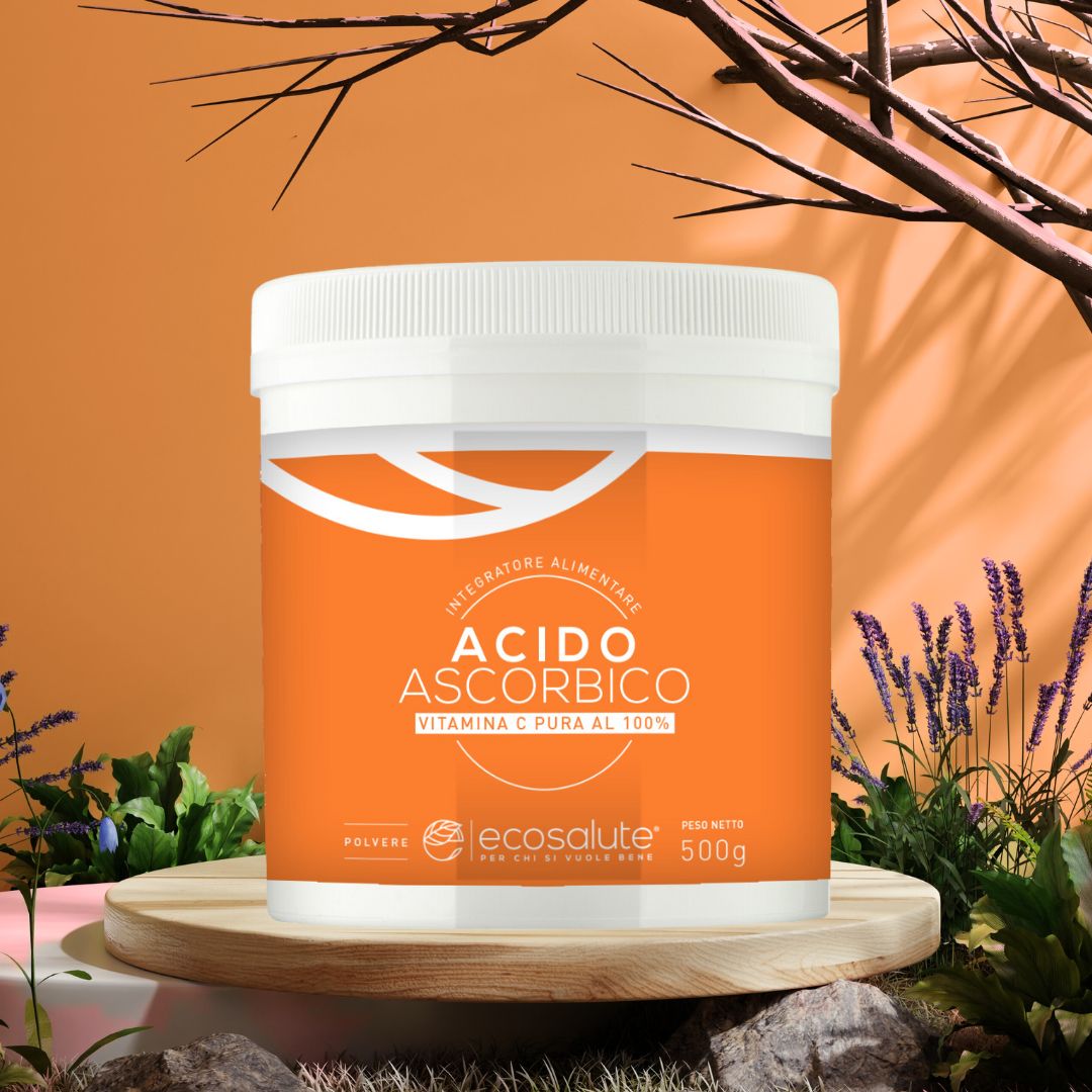 Spazio Ecosalute Acido Ascorbico Puro Vitamina C Polvere 500 g