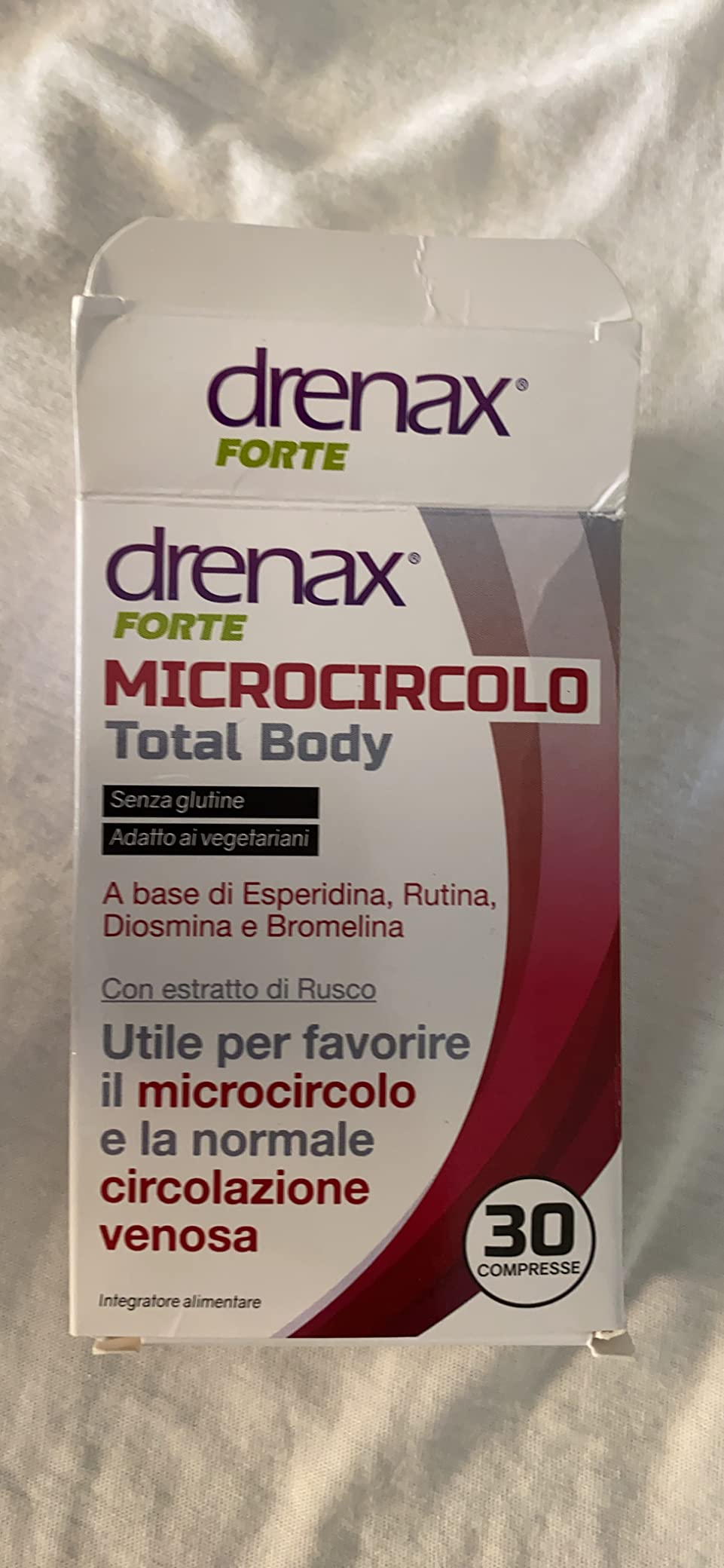 Drenax Forte Microcircolo Total Body drenante 30 compresse
